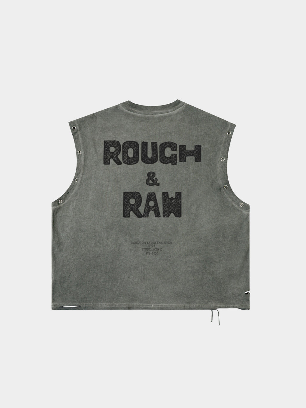 Eyelet R&R Tank - Glitter Noir