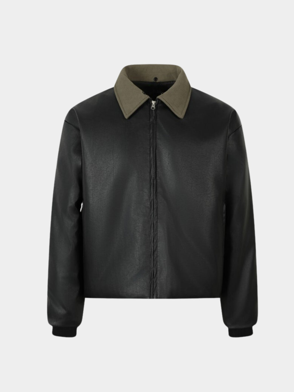 Dual Collar Jacket - Glitter Noir