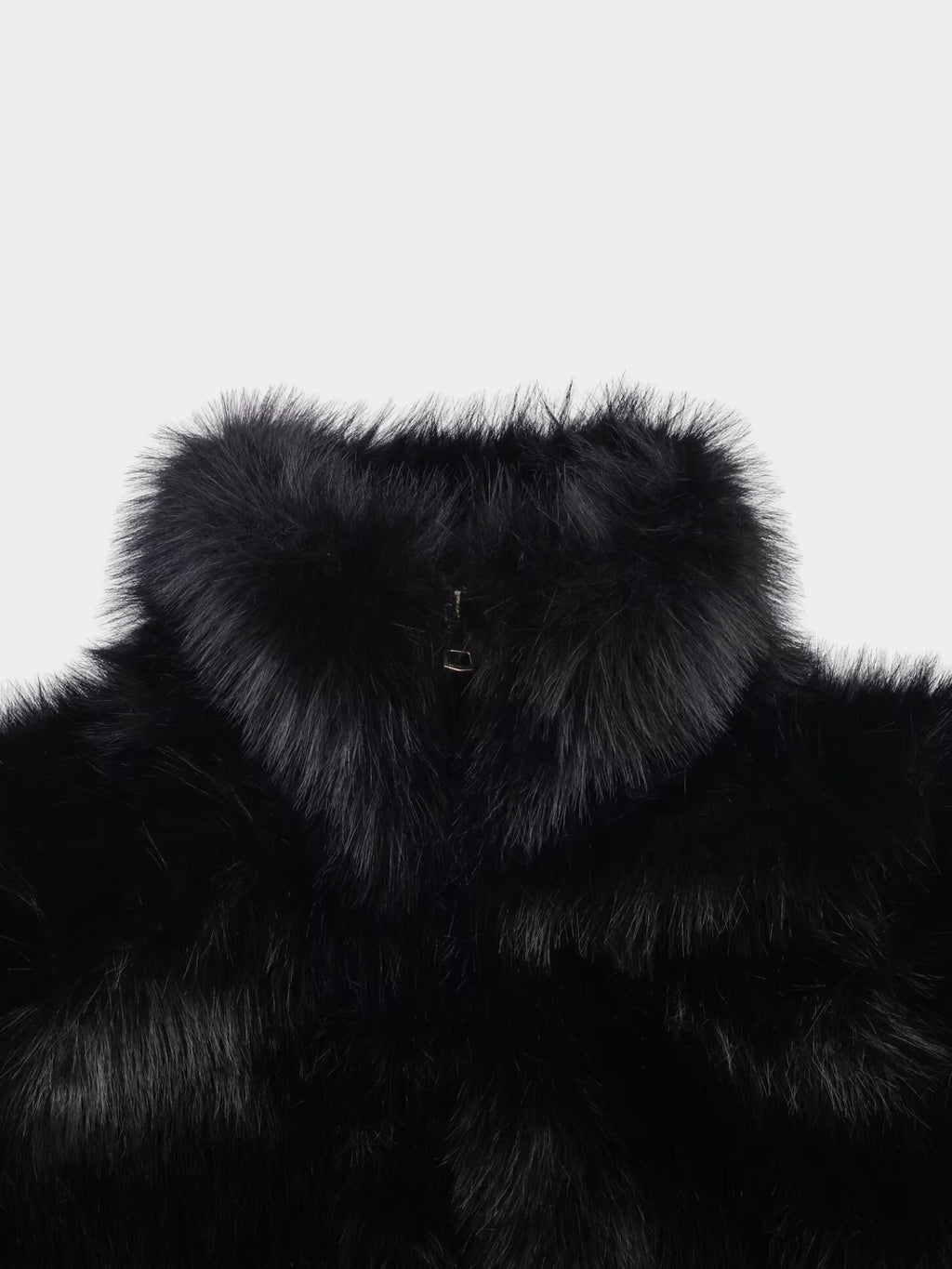 Onyx Cropped Faux Fur - Glitter Noir