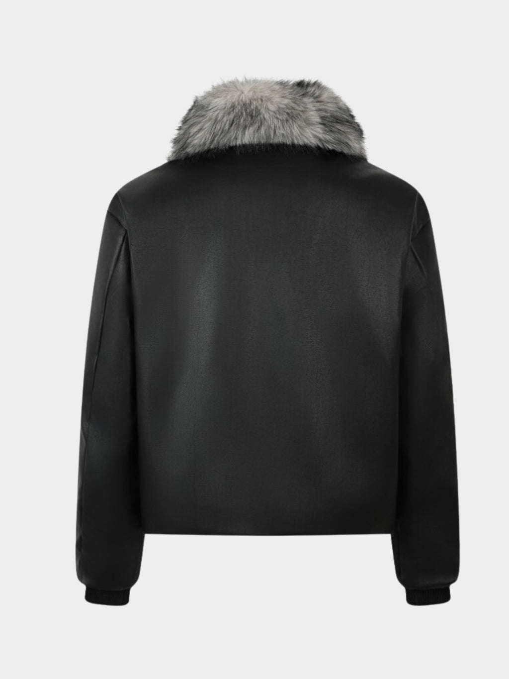 Dual Collar Jacket - Glitter Noir
