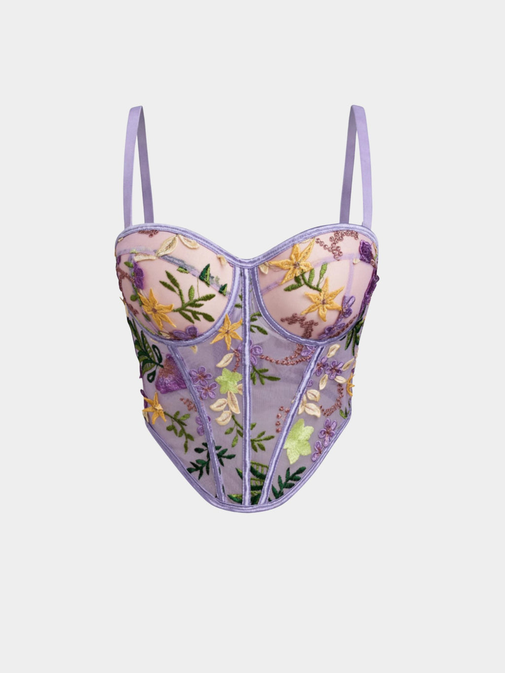 Bloom Bustier - Glitter Noir