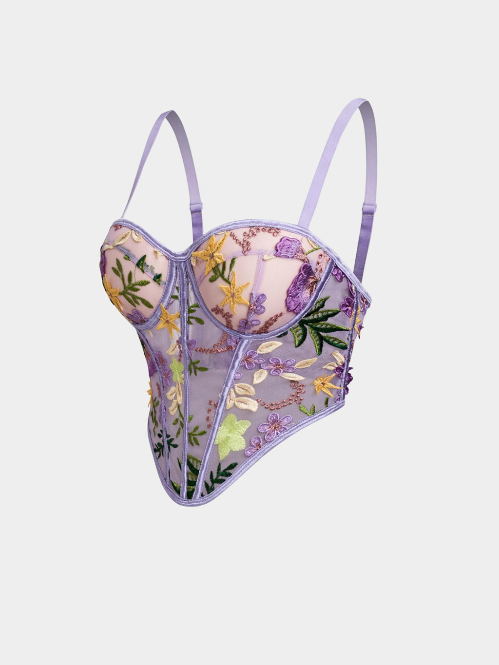 Bloom Bustier - Glitter Noir