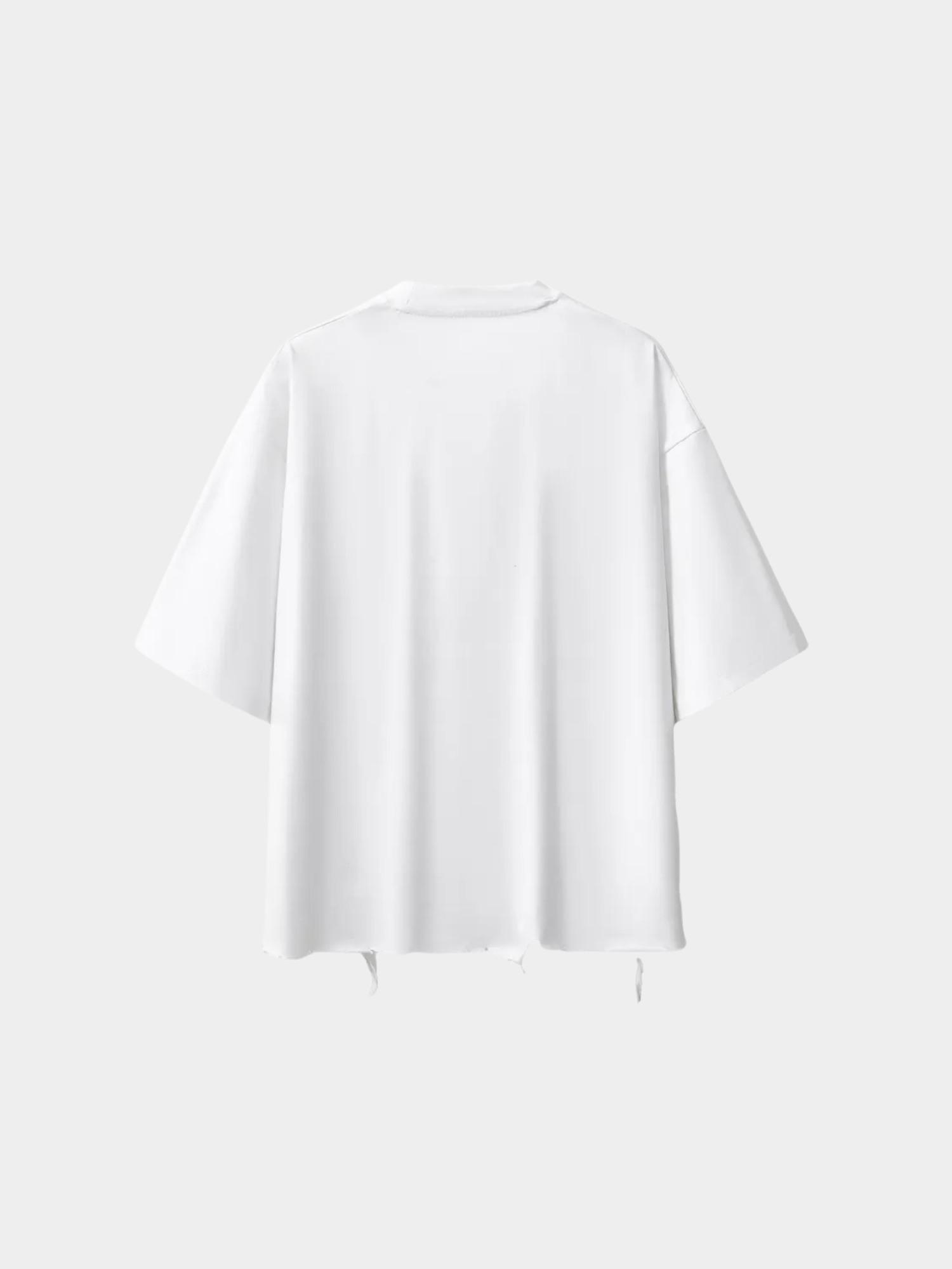 Distressed Heavyweight Tee - Glitter Noir
