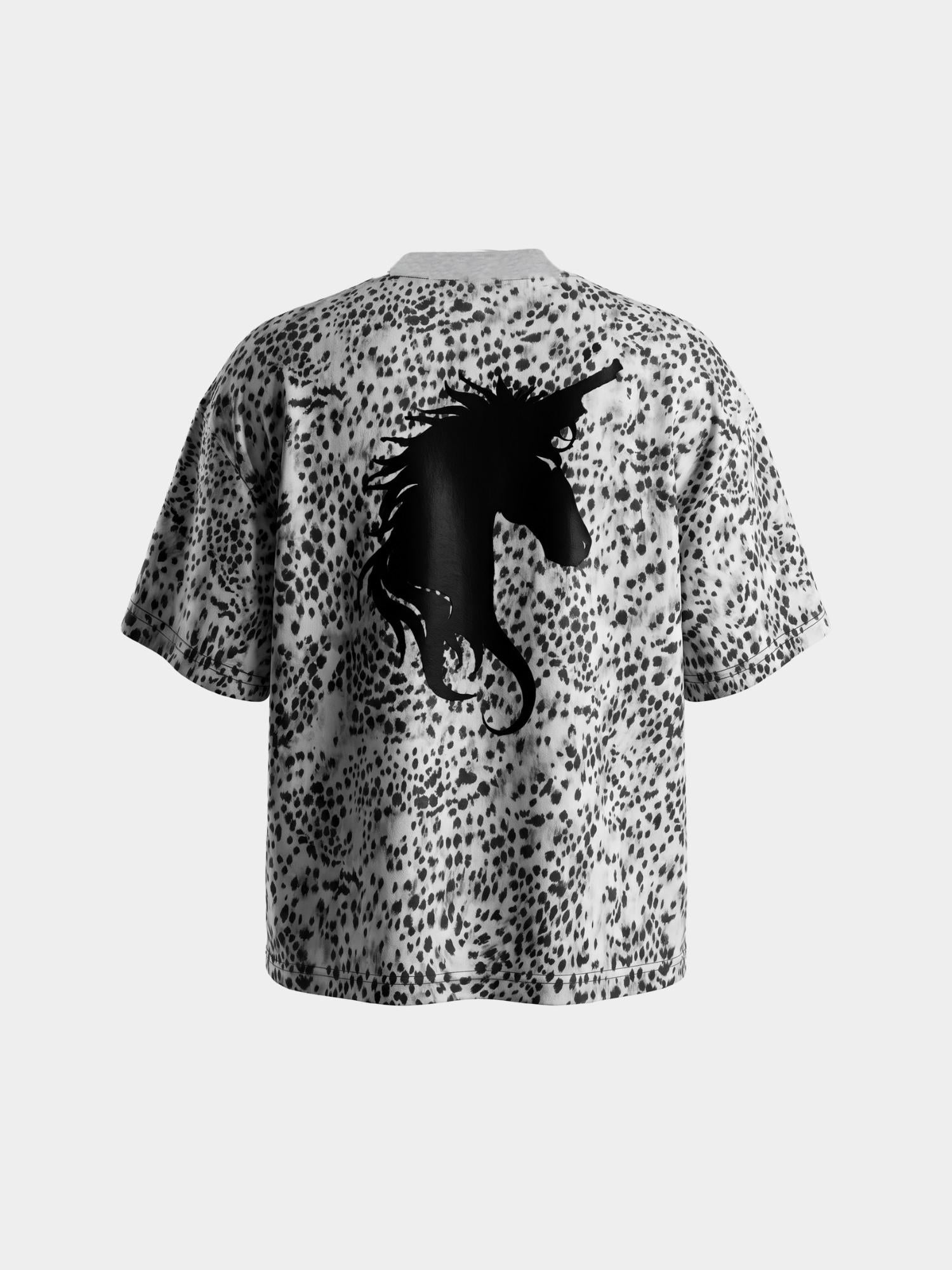 Wild Cat Logo Tee - Glitter Noir