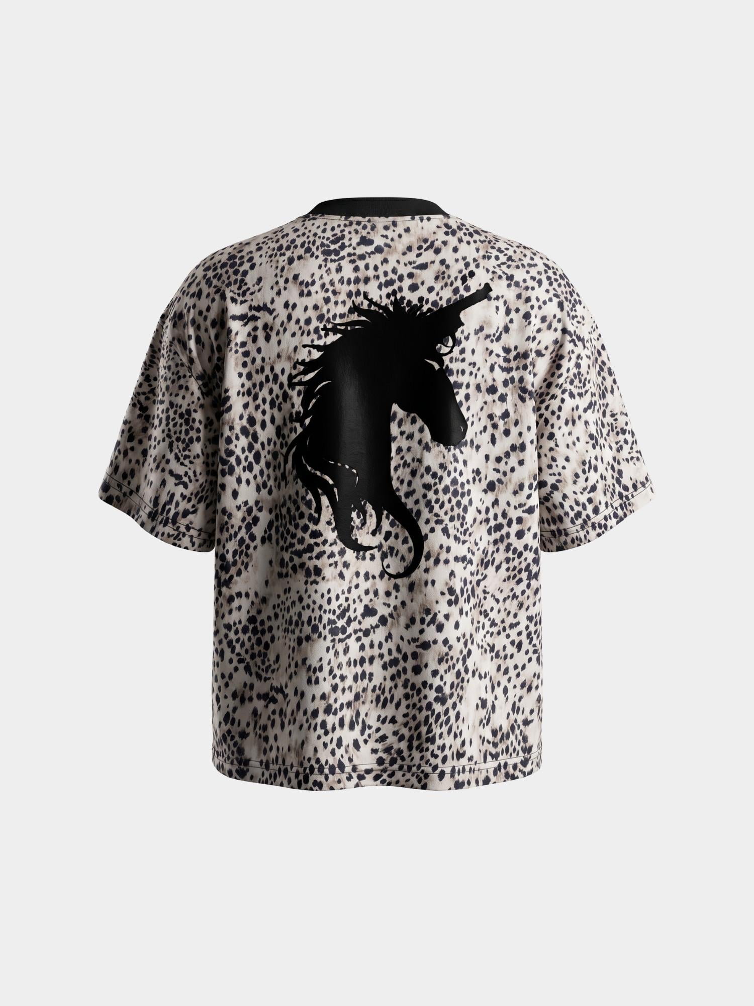 Wild Cat Logo Tee - Glitter Noir
