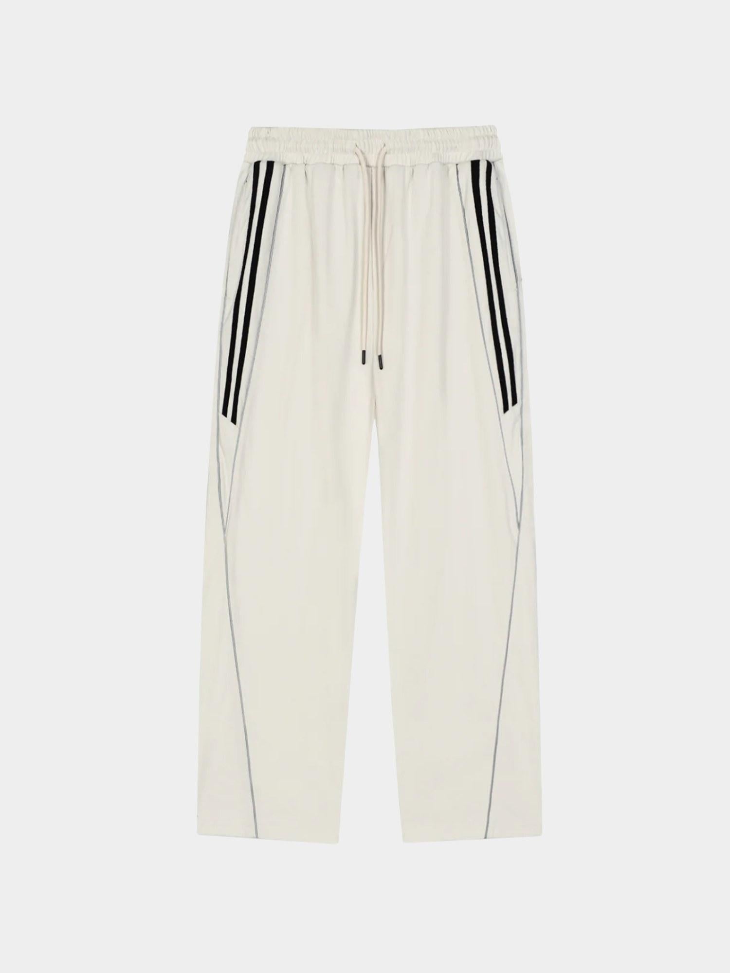 Reflective Striped Sweats - Glitter Noir