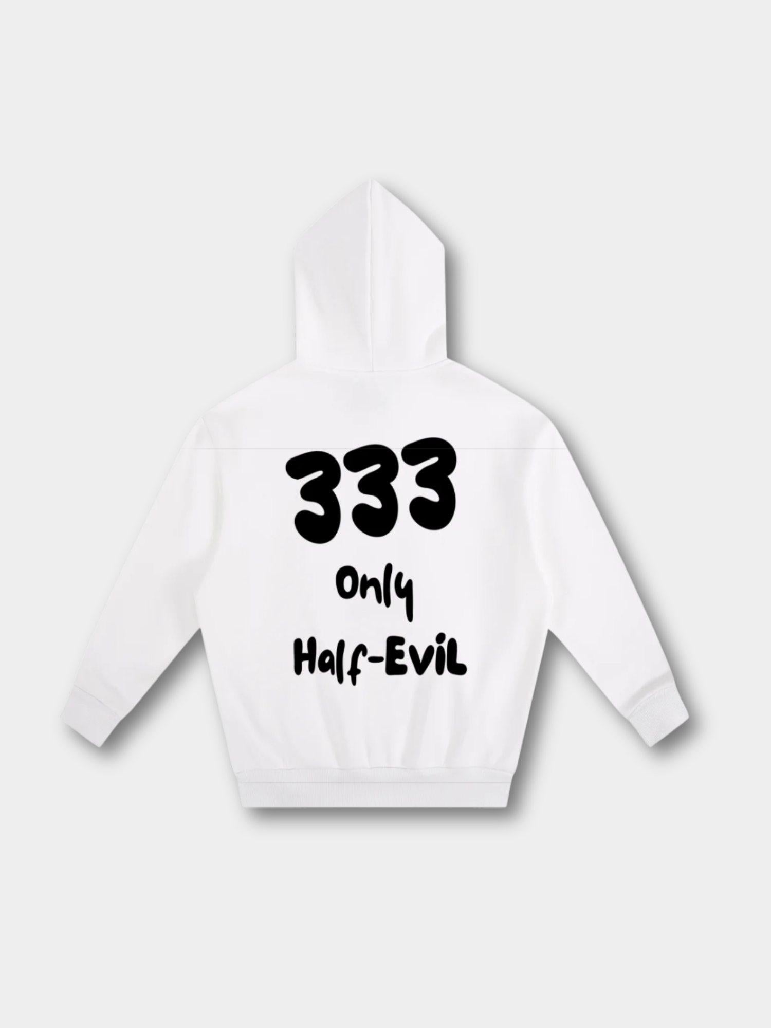 333 Hoodie - Glitter Noir
