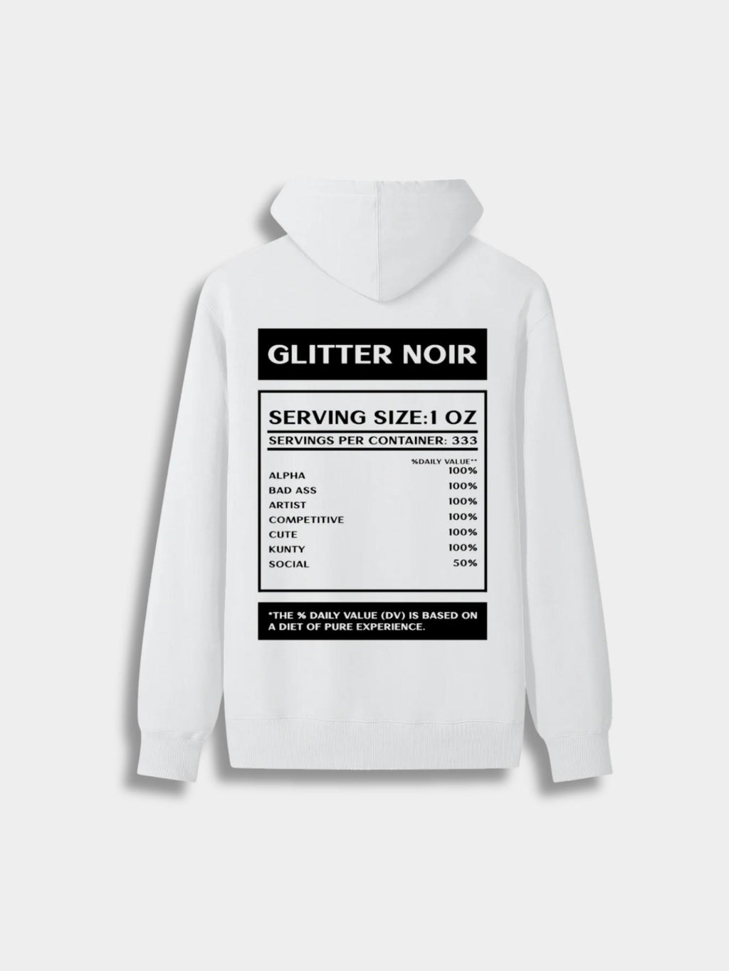 DV Hoodie - Glitter Noir