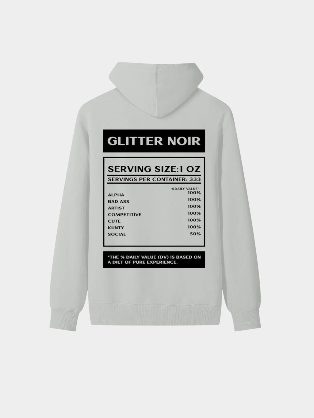 DV Hoodie - Glitter Noir