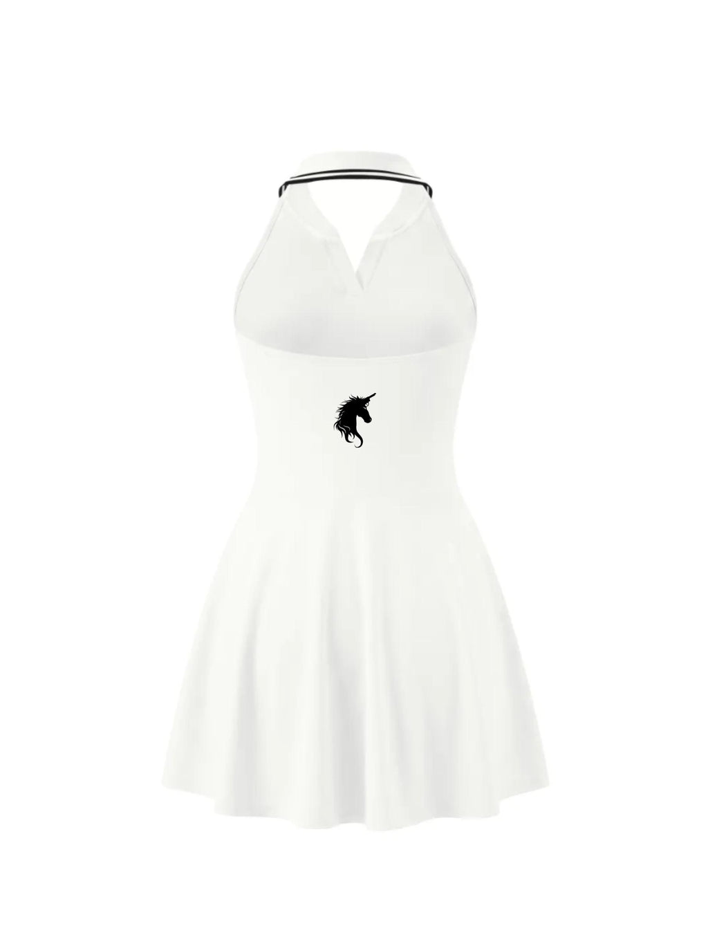 Courtside Halter Mini - Glitter Noir