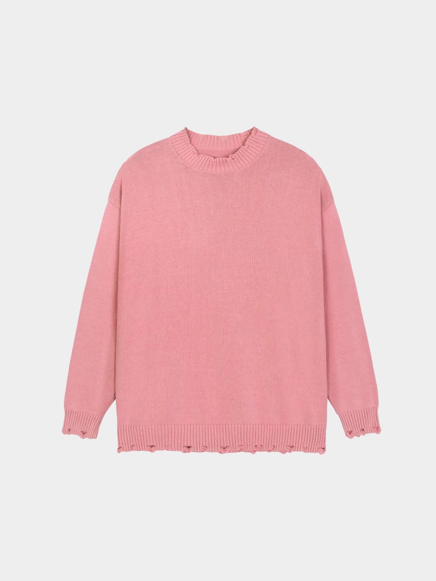 Distressed Sweater - Glitter Noir