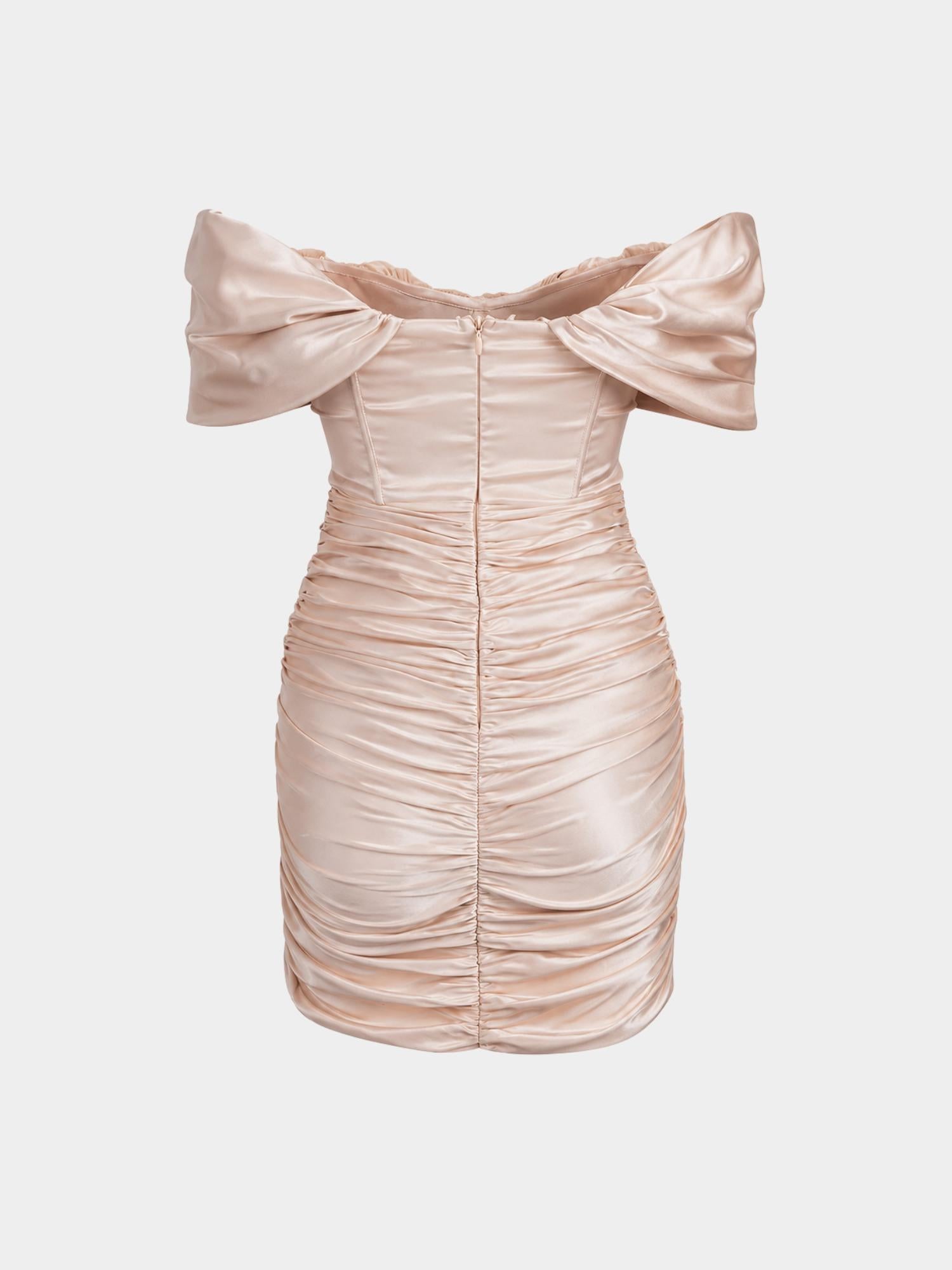 Froncé Mini Dress - Glitter Noir