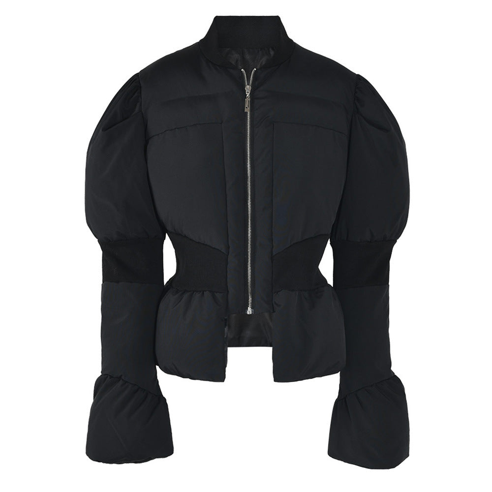 Volta Cinched Puffer - Glitter Noir