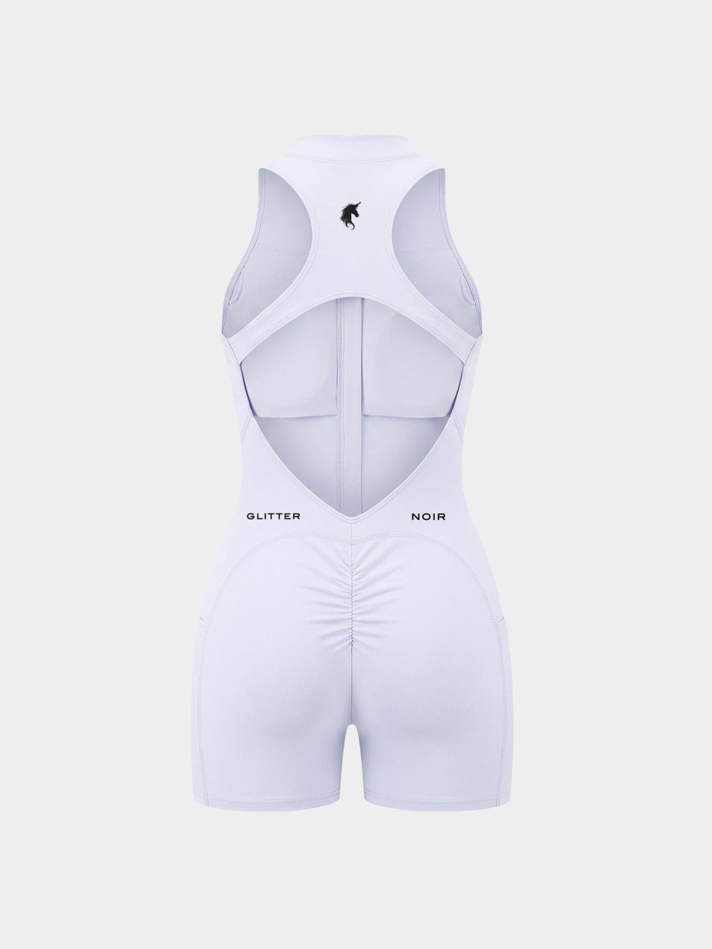 The Aperture — Zip Romper - Glitter Noir