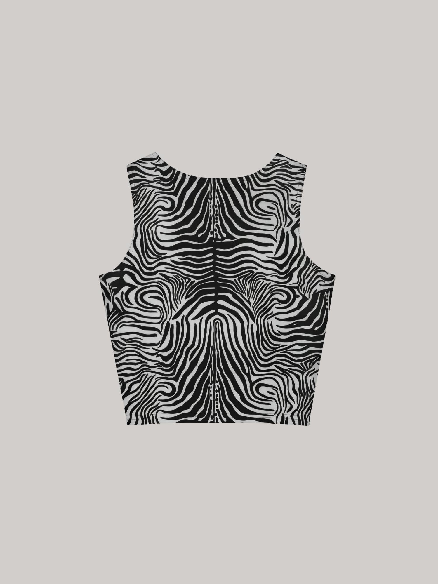 Body Language Crop Top - Glitter Noir