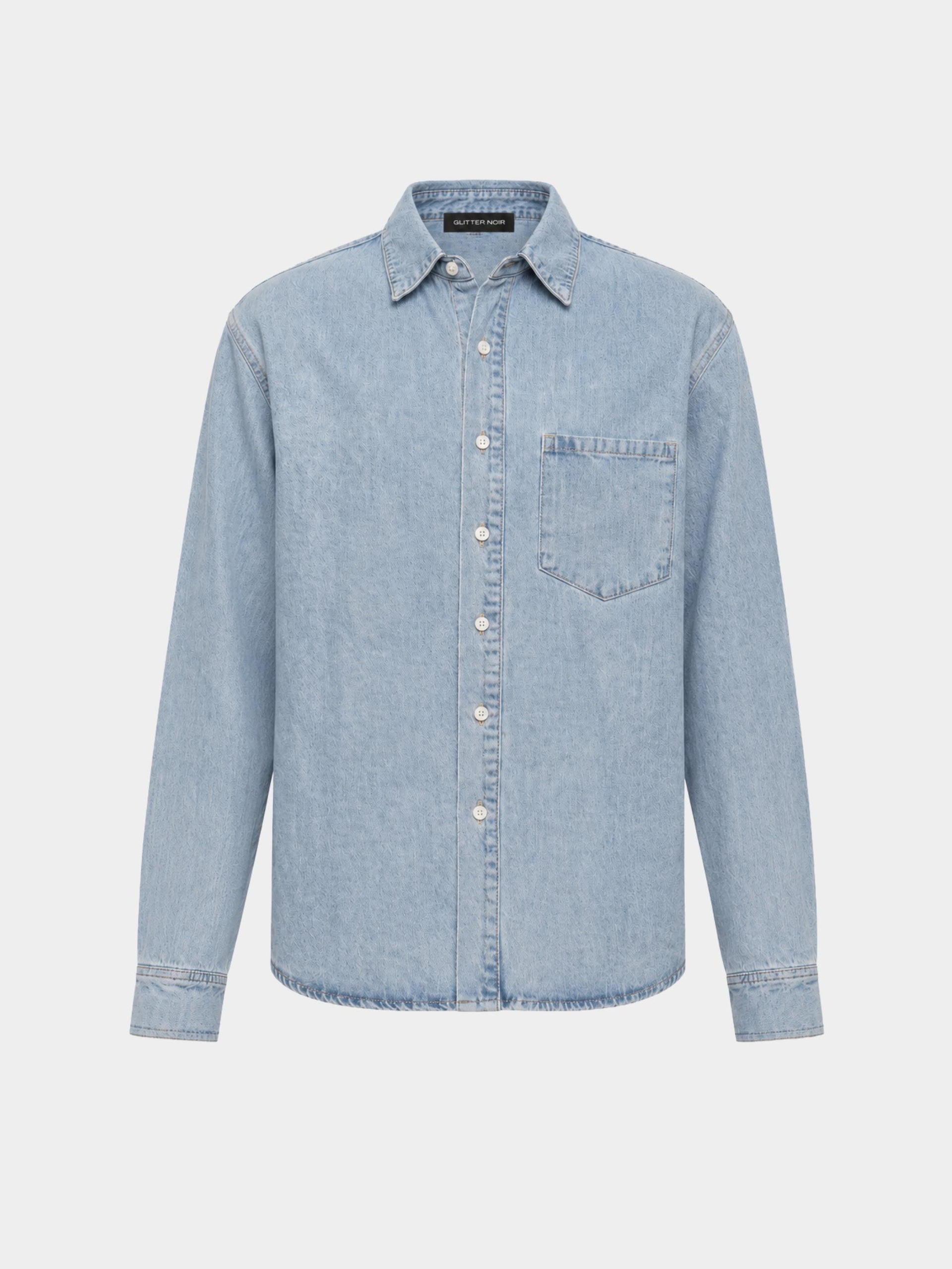 Denim Shirt - Glitter Noir