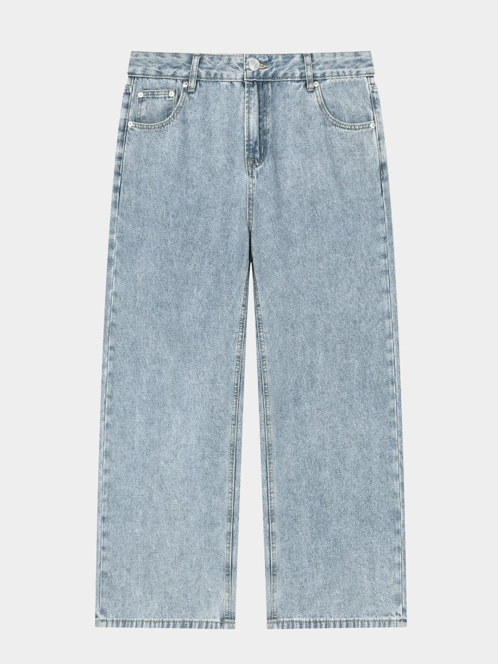 90's Straight Jeans - Glitter Noir