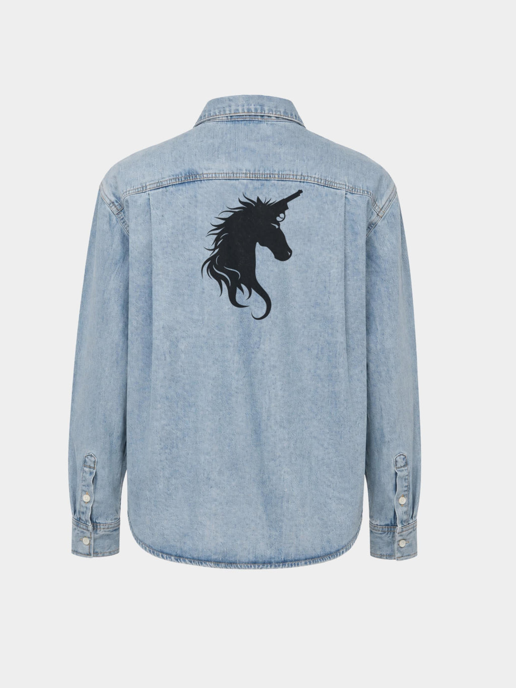 Denim Shirt - Glitter Noir