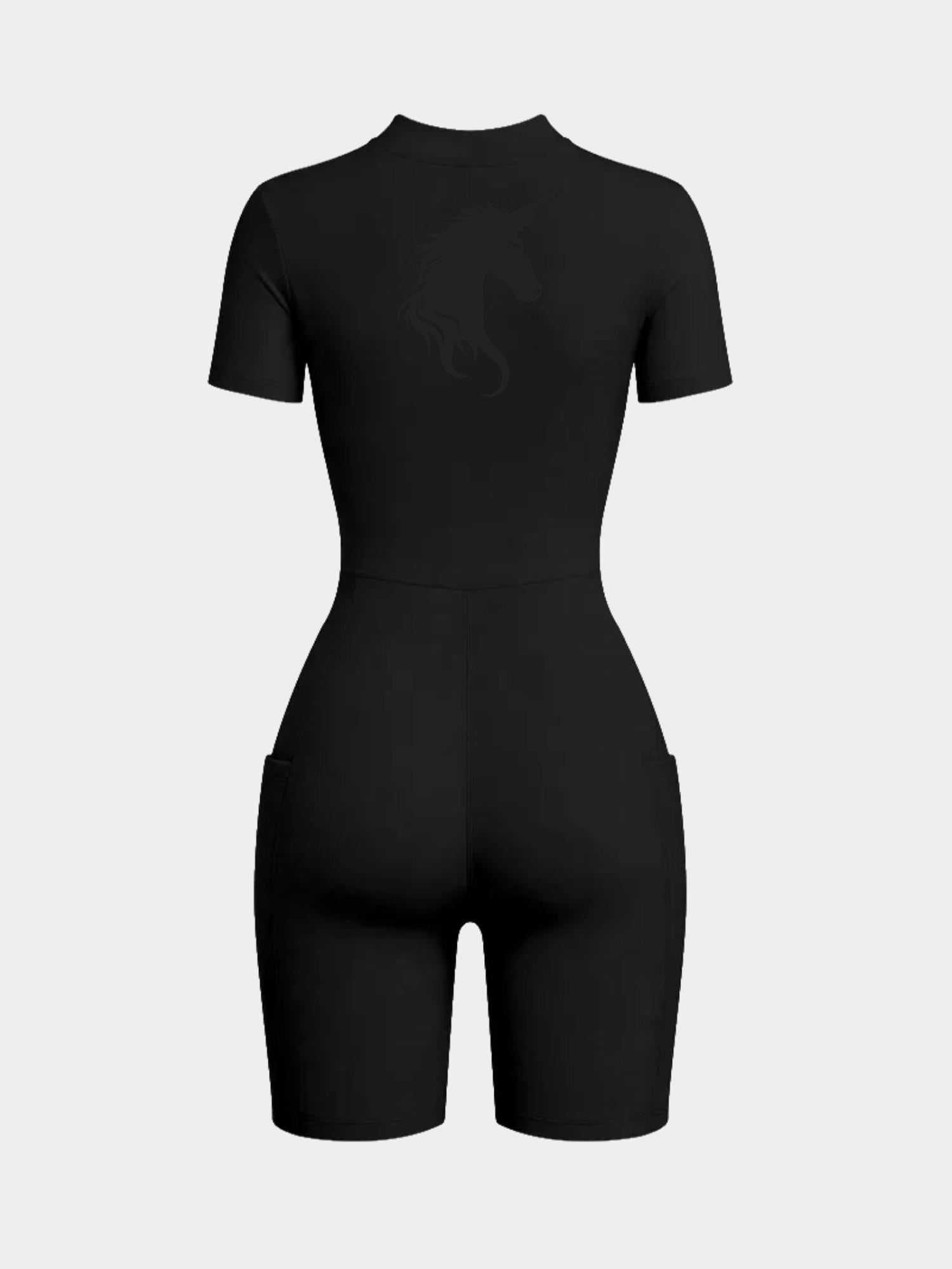 Catsuit Romper - Glitter Noir
