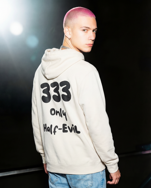 333 Hoodie - Glitter Noir