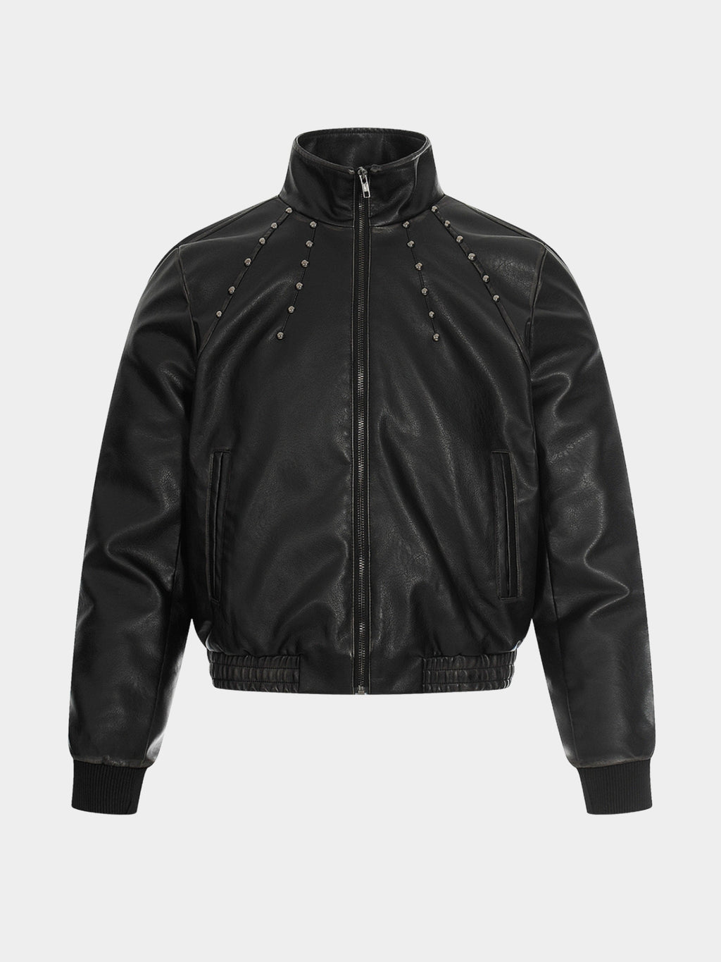 Axis Faux Leather jacket - Glitter Noir