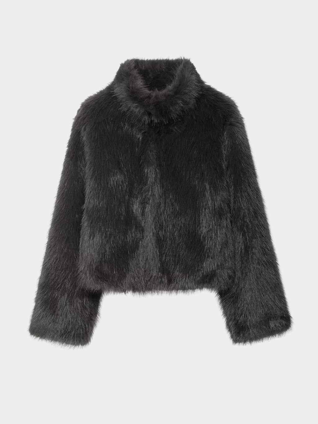 Nocturne Faux-Fur Jacket - Glitter Noir