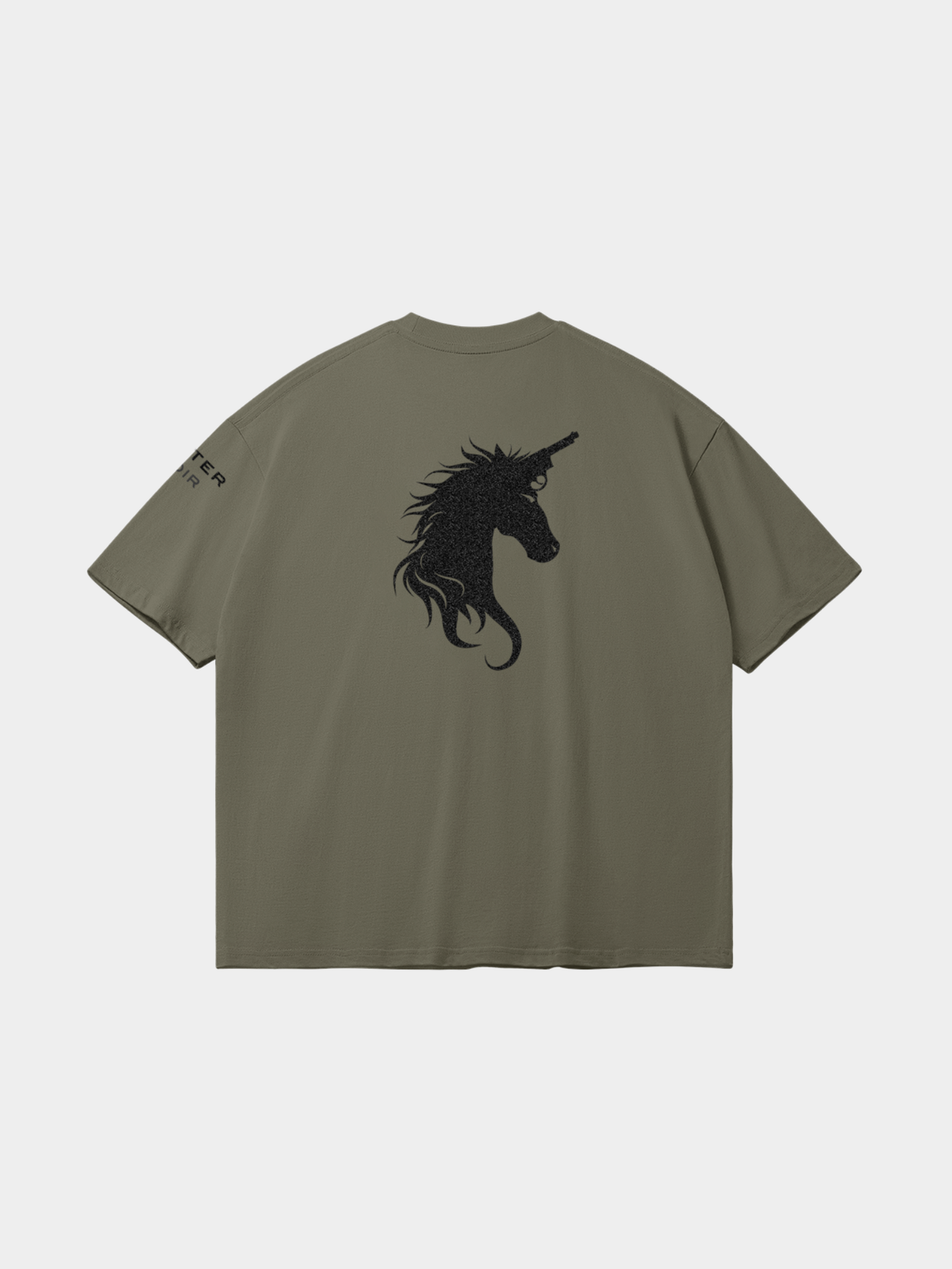 Signature Relaxed Tee - Glitter Noir