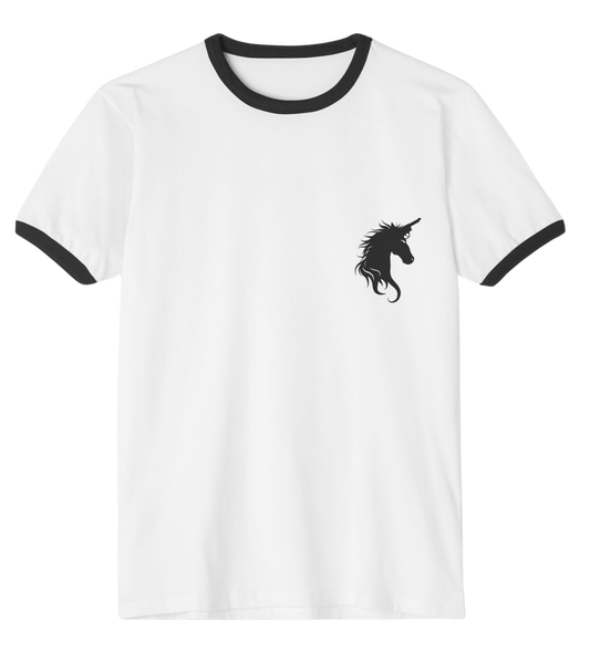 Ringer Tee - Glitter Noir