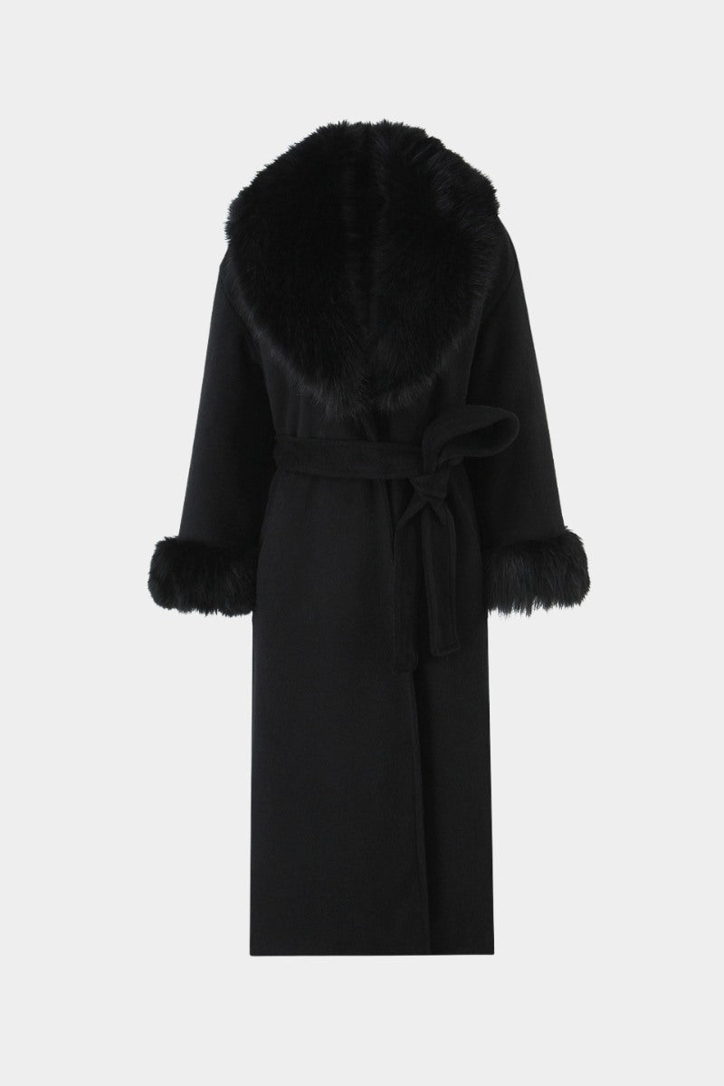 Heiress Coat - Glitter Noir