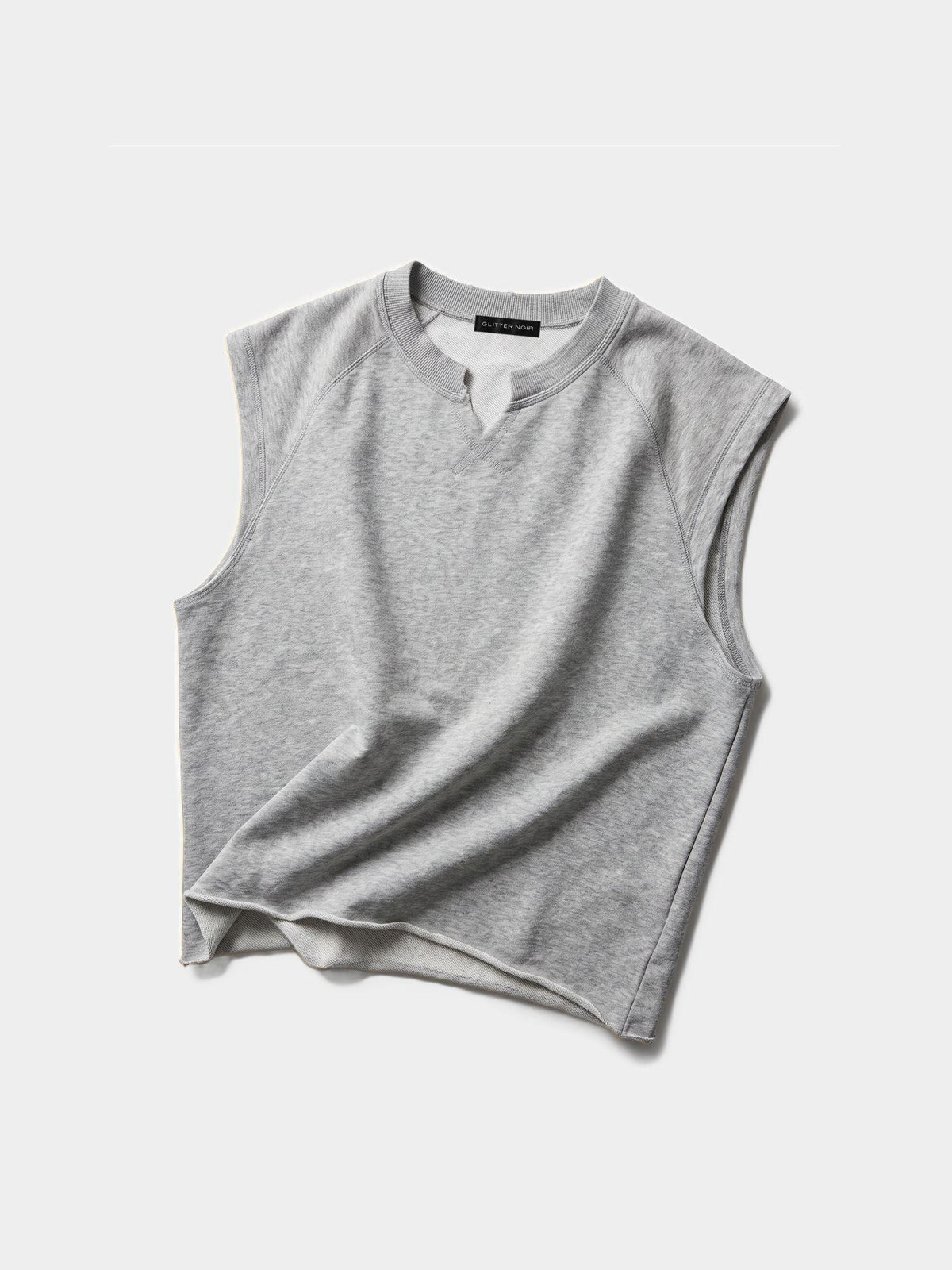 Rough Edge Tank - Glitter Noir