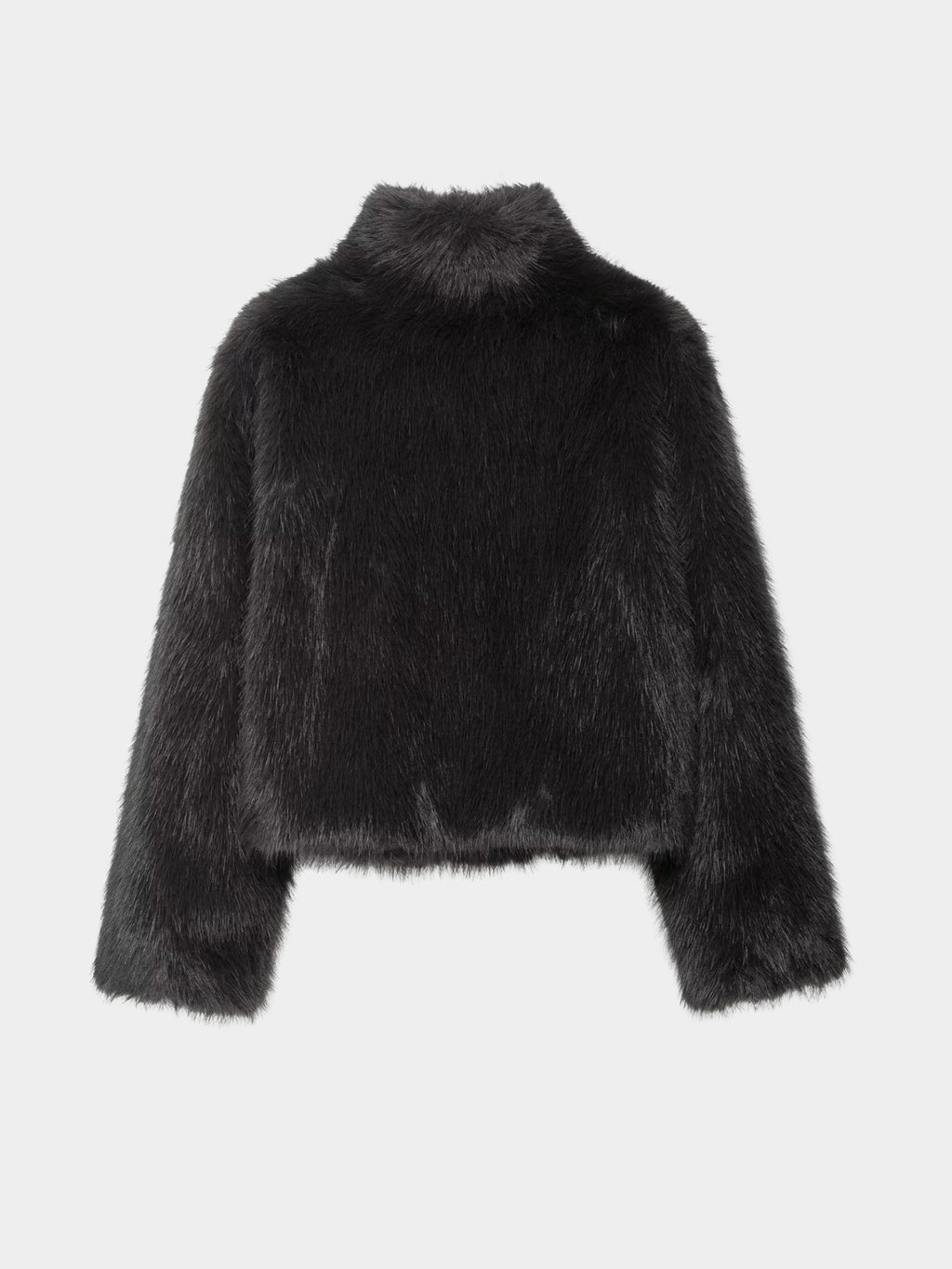 Nocturne Faux-Fur Jacket - Glitter Noir