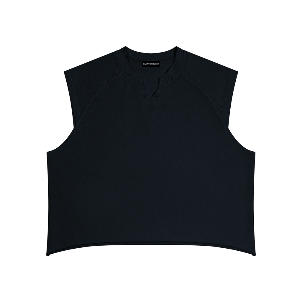 Men’s Boxy Raw Hem Tank Top