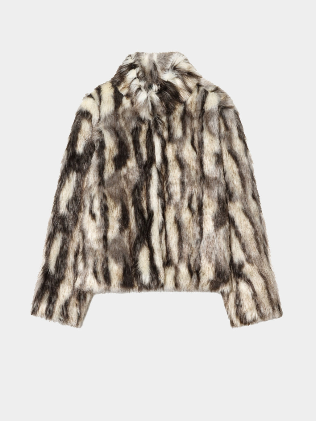 La Volpe Faux-Fur Jacket - Glitter Noir