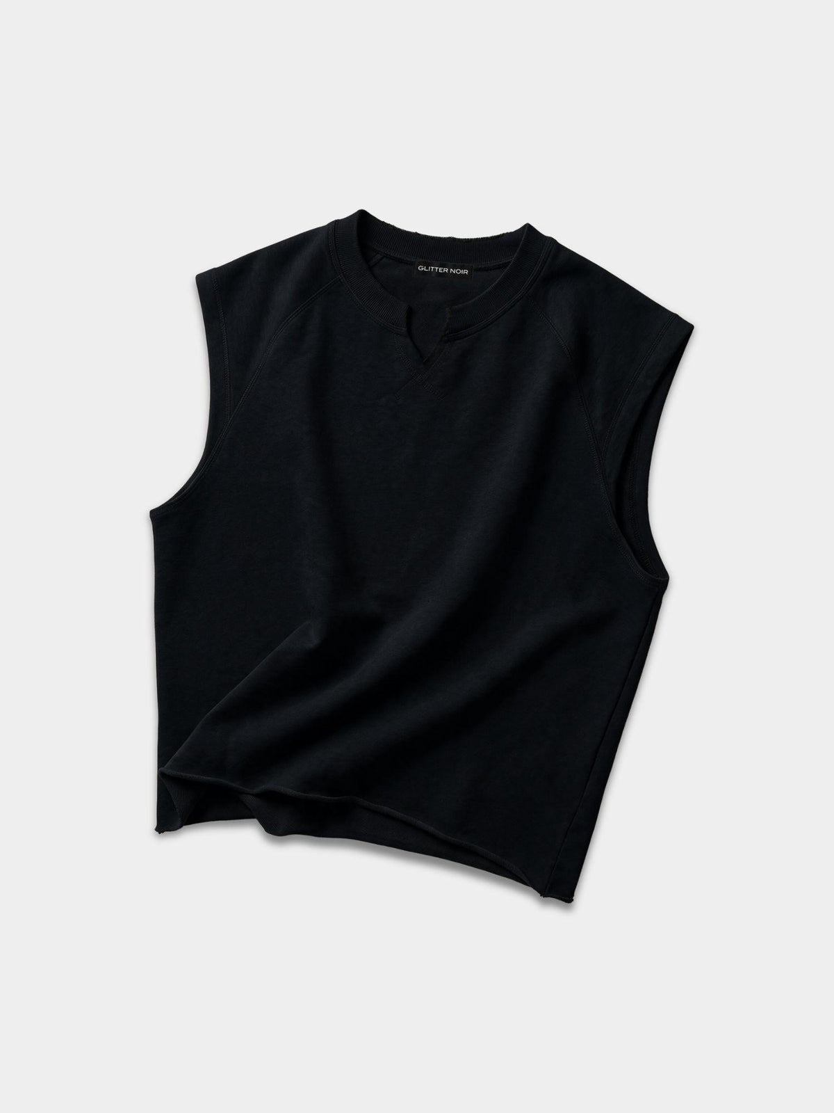 Rough Edge Tank - Glitter Noir