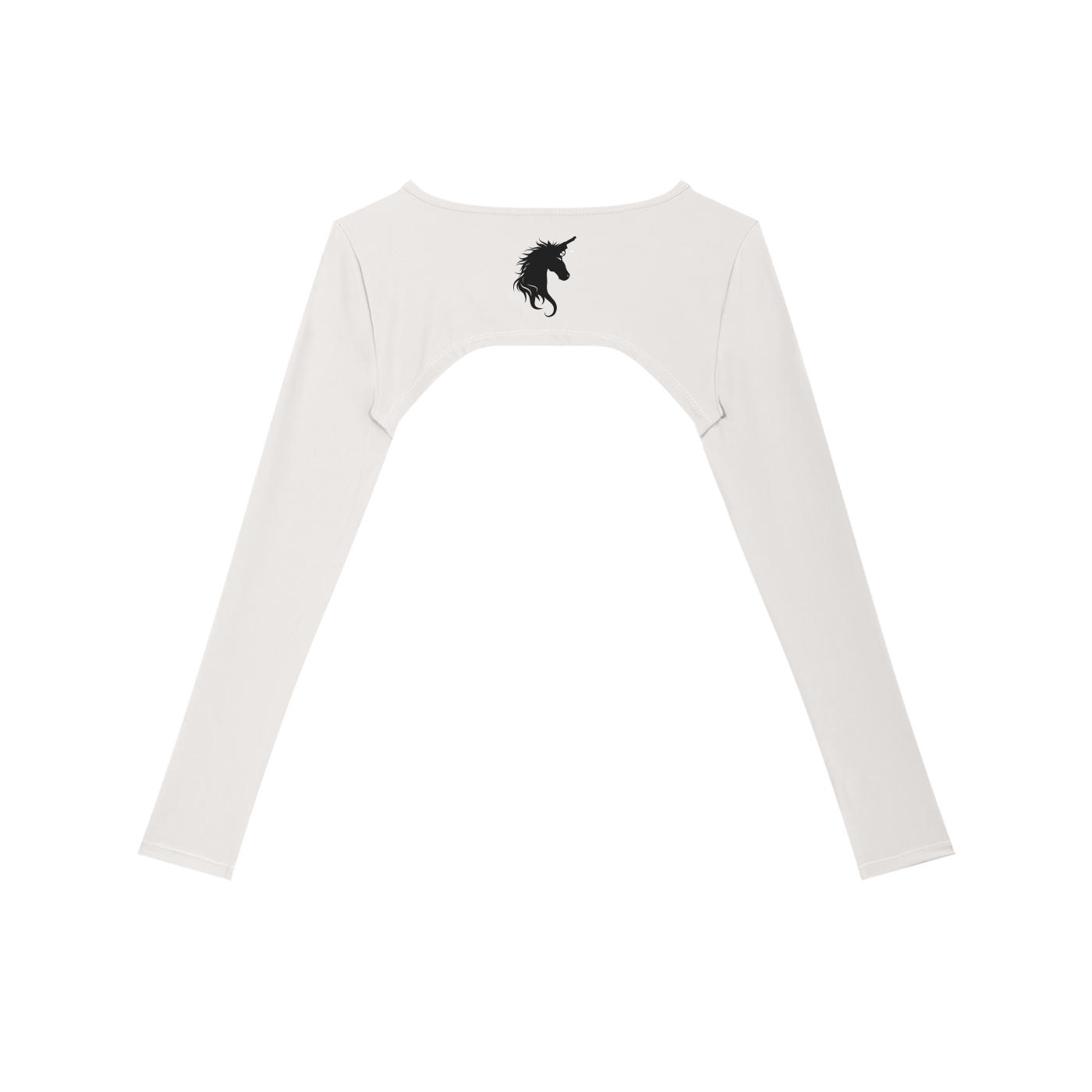 Women’s Cutout Long Sleeve Yoga Shrug - Glitter Noir