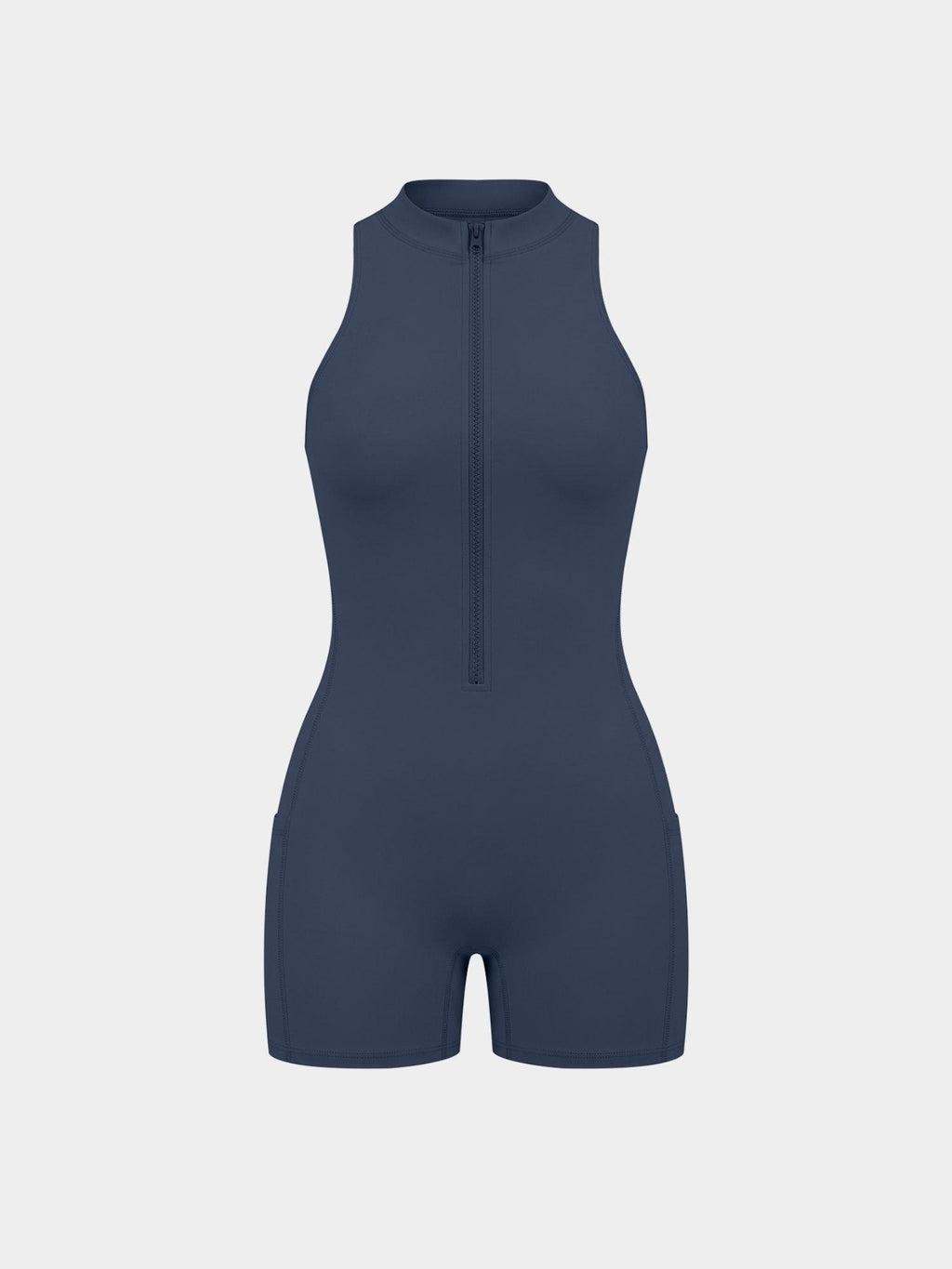 The Aperture — Zip Romper - Glitter Noir