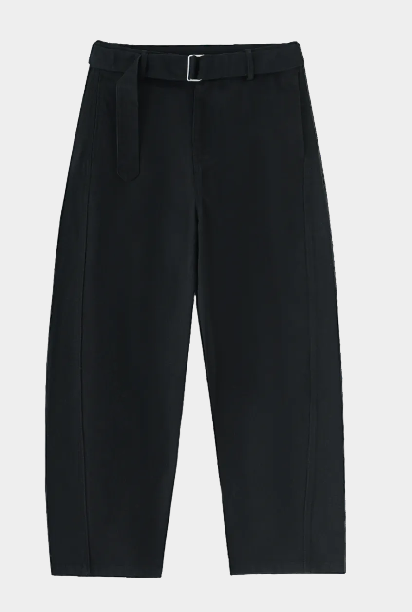 SS belted pants - Glitter Noir