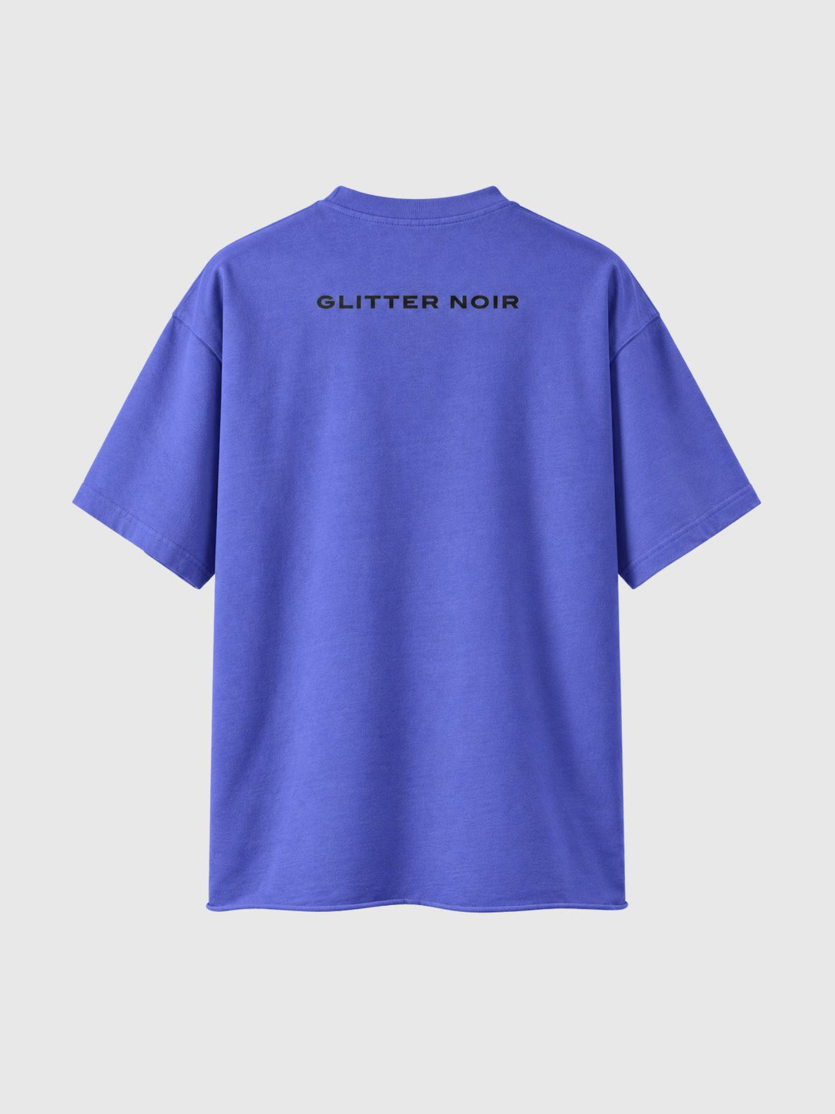 Emblem Raw/Hem Tee - Glitter Noir