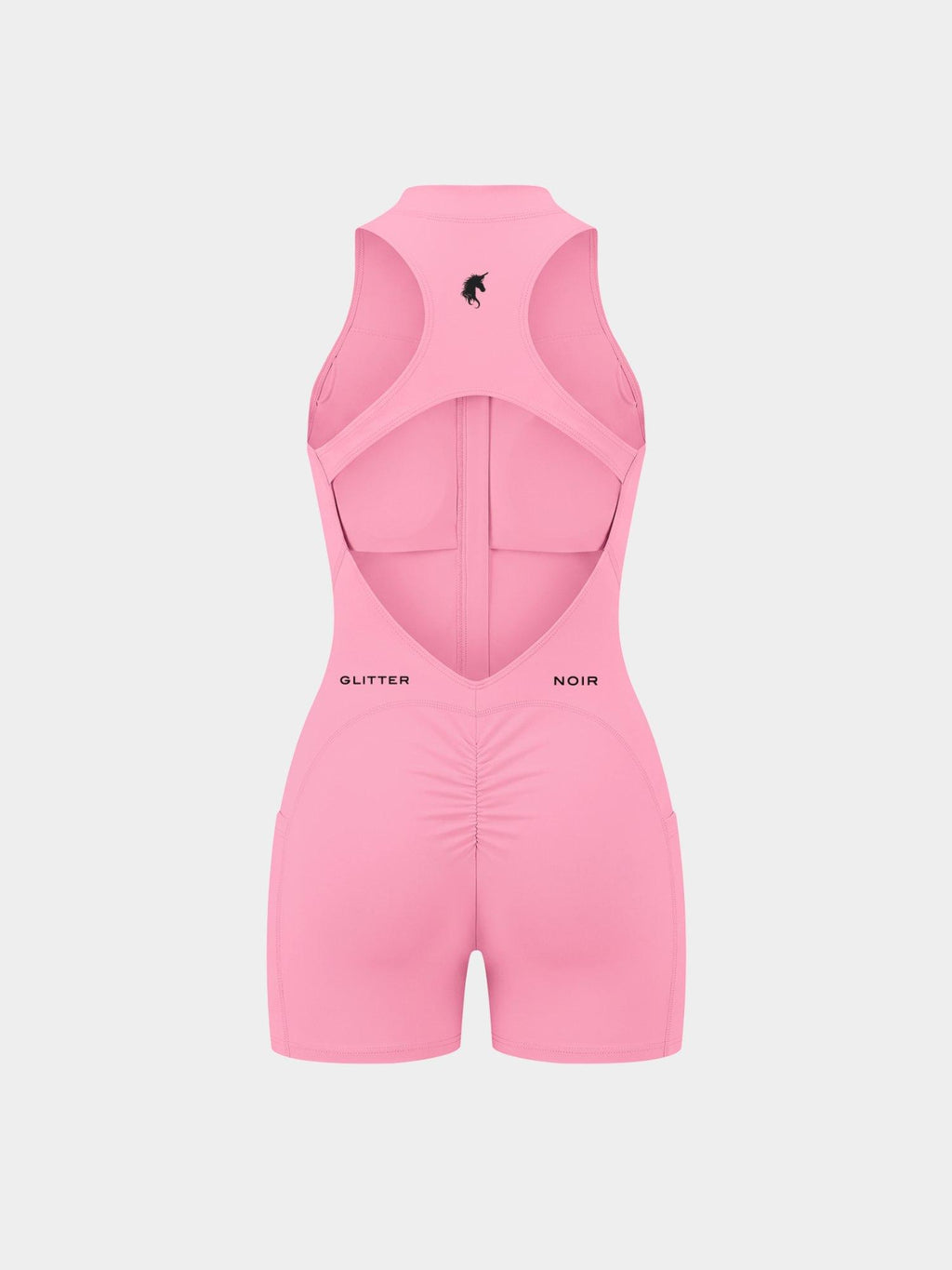 The Aperture — Zip Romper - Glitter Noir