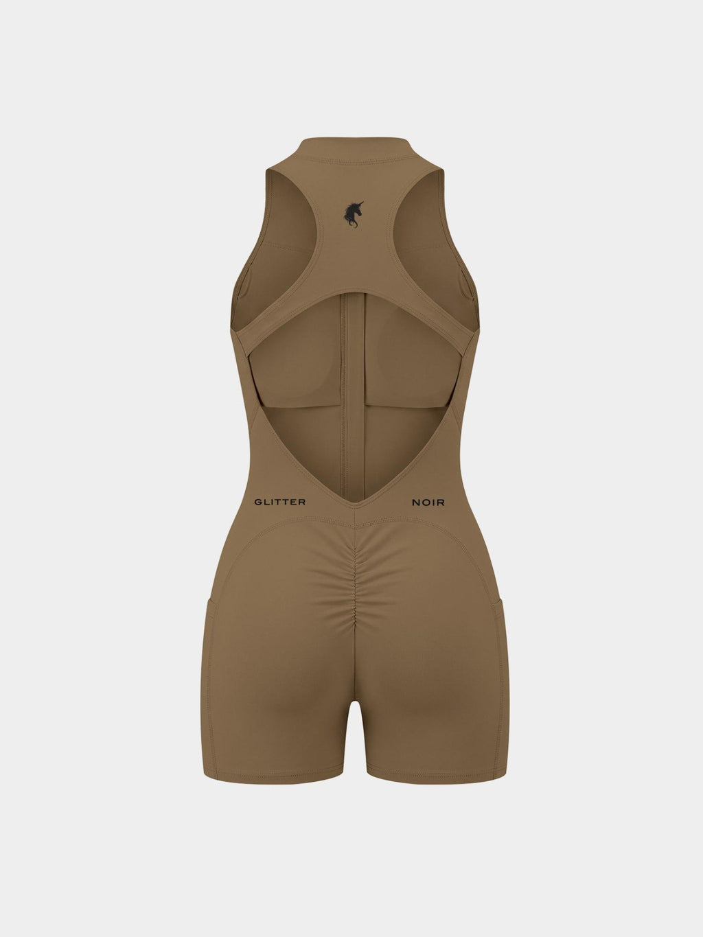 The Aperture — Zip Romper - Glitter Noir