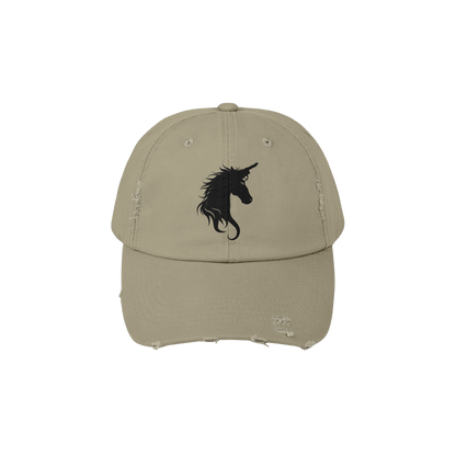 Distressed Logo Cap - Glitter Noir