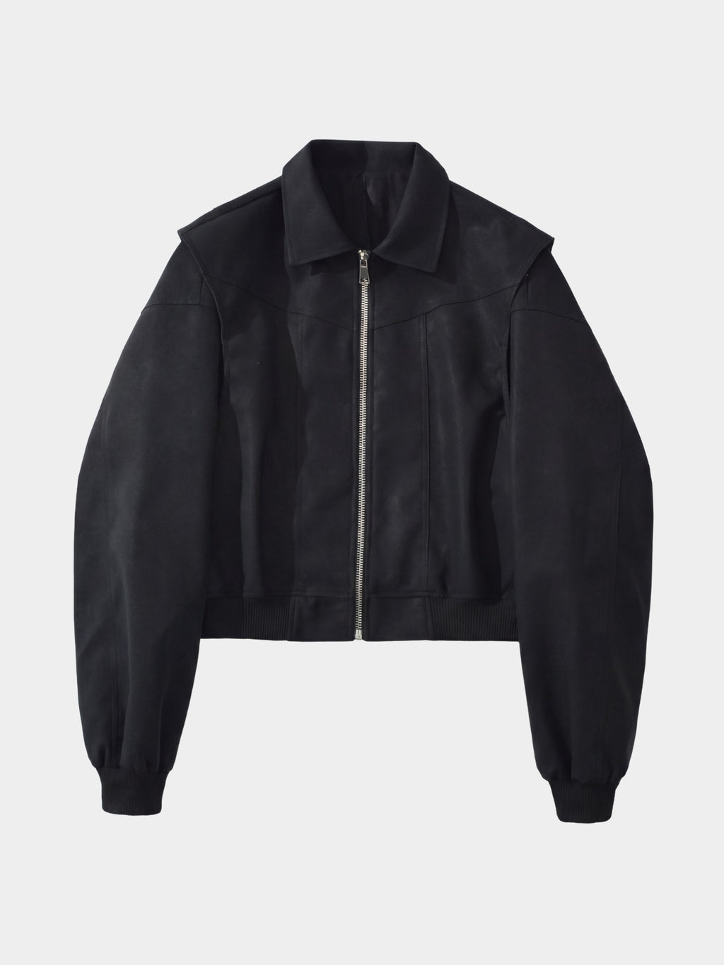 Matte panel bomber - Glitter Noir