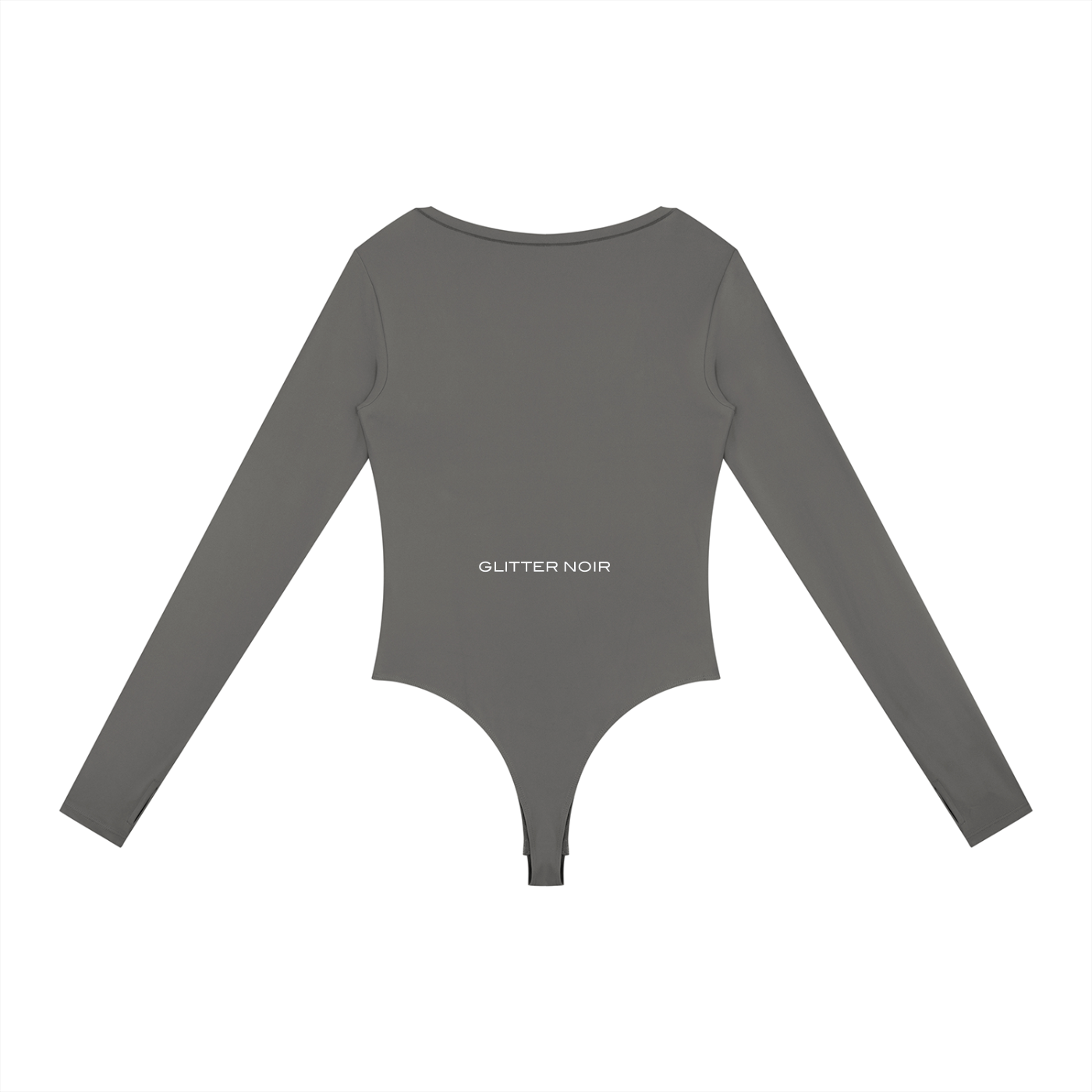 Women's Tight Long Sleeve Yoga Bodysuit - Glitter Noir
