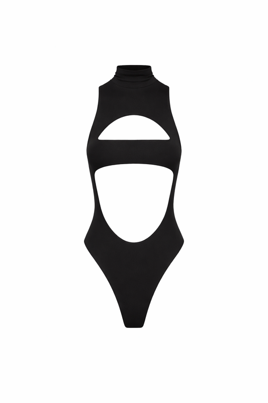 Noir Cut-out Bodysuit