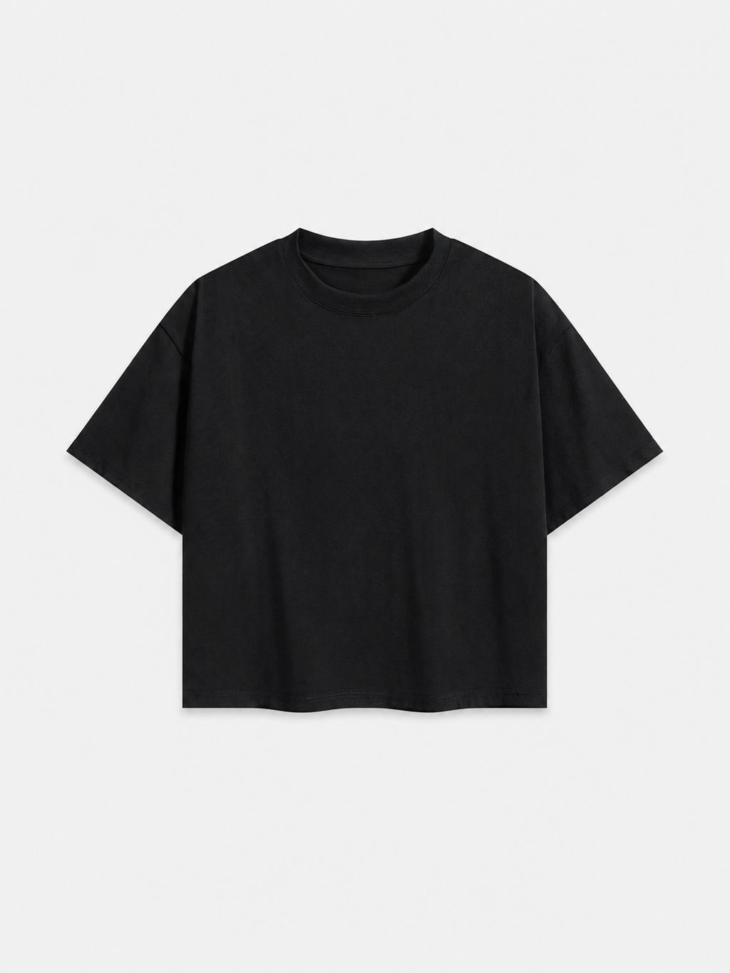 Essential cropped Tee - Glitter Noir