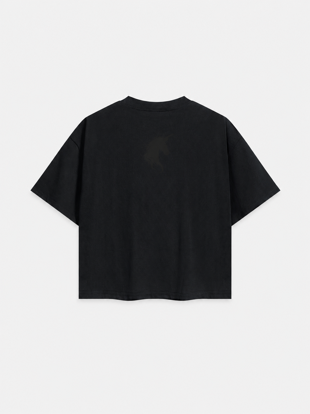 Essential cropped Tee - Glitter Noir