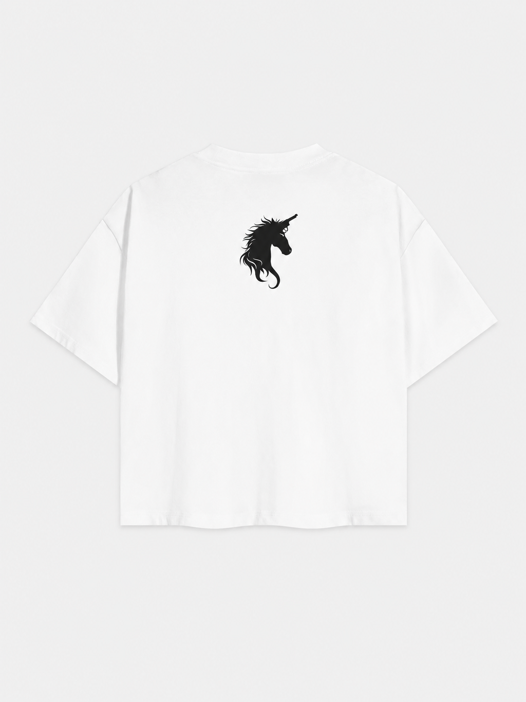 Essential cropped Tee - Glitter Noir