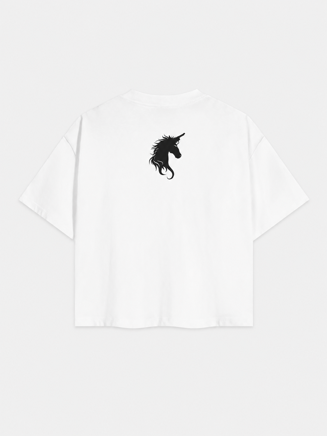 Essential cropped Tee - Glitter Noir