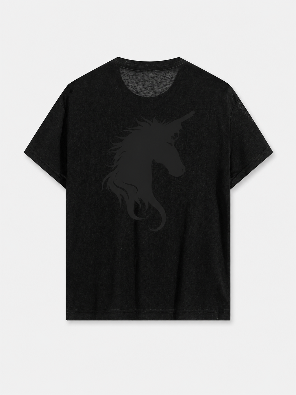 Lyocell Sheer Tee - Glitter Noir