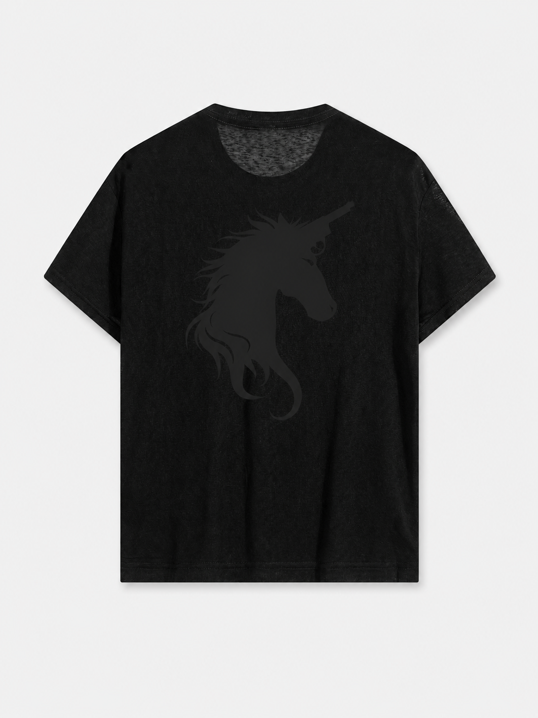 Lyocell Sheer Tee - Glitter Noir